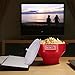The Original Korcci Microwaveable Silicone Popcorn Popper, BPA Free Microwave Popcorn Popper, Collapsible Microwave Popcorn Maker Bowl, Dishwasher Safe - Red