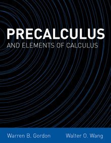 Hardcover Precalculus and Elements of Calculus Book