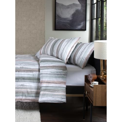 Image of The Lyndon Company Jadette Chalkie 100% Cotton Duvet Cover Set King Green