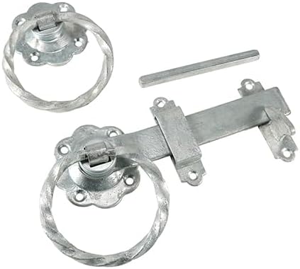 Timco - Ring Gate Latch - Twisted - Hot Dipped Galvanised (Size 6" - 1 Each)