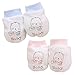 Produktbild EROSPA® Anti-Kratz-Handschuhe Neugeborene Fäustlinge Baby Mädchen Jungen Schutz Verletzung Nägel Gesicht (Hellblau)