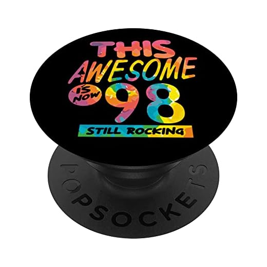 98 cumpleaños Este impresionante es ahora 98 años de cumpleaños PopSockets PopGrip Intercambiable