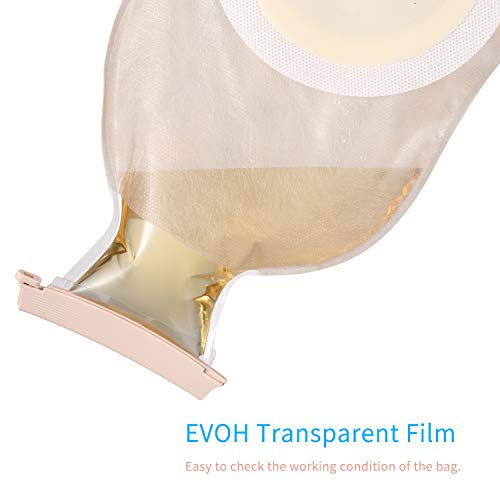 Konweda 20 Pcs Colostomy Bags,One Piece Drainable Pouches For Ostomy Ileostomy Stoma Care, Cut-To-Fit #TOP6