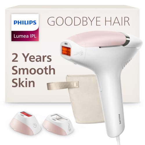 Image of Philips Lumea 8000 Series IPL Hair Removal Device - Alternative to Laser Hair Removal, SenseIQ Technology and Lumea App, 2 Attachments for Body & Face, for Women & Men, BRI932 /03