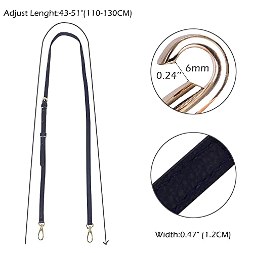 Image of LIVE UP Full Grain Purse Strap Genuine Leather Replacement for Cross Body Bag Handbags