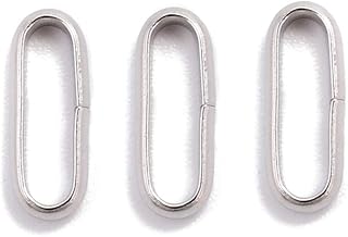 JM Design 304 Stainless Steel Cord Crimps Size 3.55 x10mm for Jewelry Making Sold per Bag
