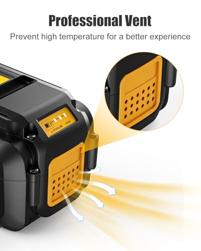 Image of 40V 7.5Ah Battery Replacement for Dewalt 36V /40V Battery DCB404 DCB406 DCB407 Premium Battery Compatible with Dewalt All 36V 40V Tools