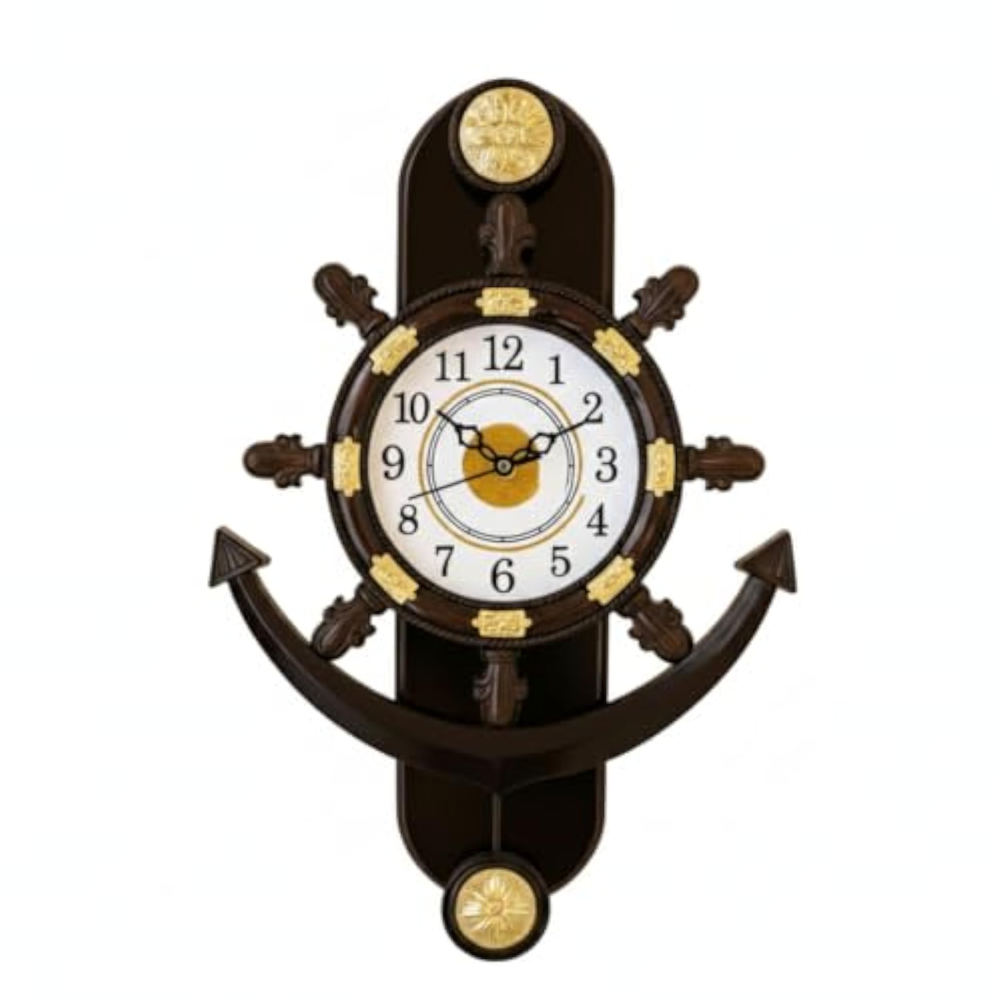FLEXII Unbreakable Material Cherry Anchor Analog Wall Clock