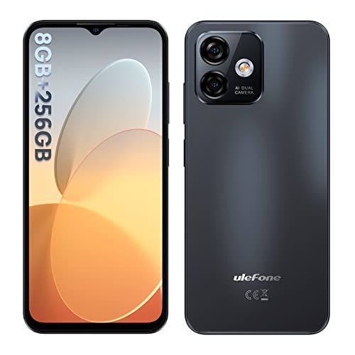 Ulefone Note 16 Pro Teléfono móvil sin Contrato, 16 GB de RAM + 256 GB de ROM/TF 256 GB Smartphone sin Contrato, cámara de 50 MP, 6,52 Pulgadas HD+ Android 13, 4400 mAh Dual SIM 4G/OTG/Face ID