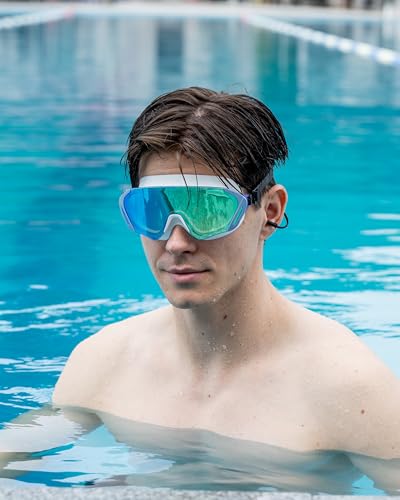 Image of Swim Goggles, Wide Angle Anti-fog and UV Leak Proof Goggles,Swimming Goggles for Adult Youth