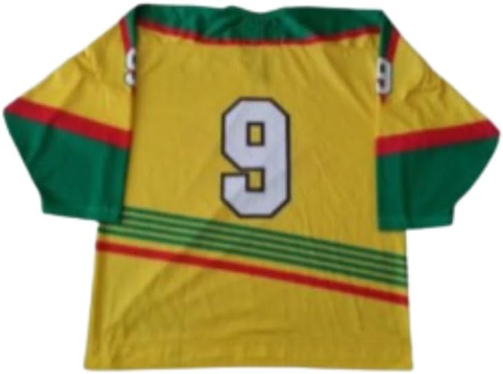 Generic Lietuva Lithuania Yellow Hockey Jersey Sewn Any Name Number