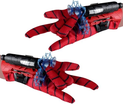 ovixa Superhero Spider Web Shooter Toy Wrist Launcher with Gloves for Boys Men & Kids | Cool Party Gadget Cosplay Toy Gift