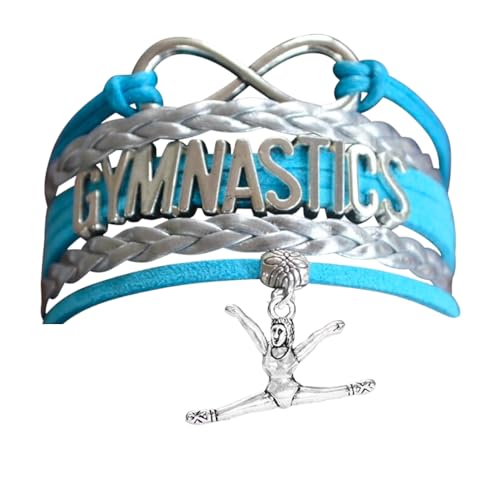 Infinity Collection Gymnastics Bracelet- Gymnastics Adjustable Charm Bracelet- Gymnastics Jewelry - Gift For Gymnast