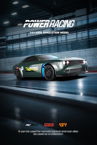 Image of Mini RC Drift Car,15km /h Speed Fully Proportional 4wd High Speed Racing Micro Small RTR 2.4GHz Remote and 4 Cones
