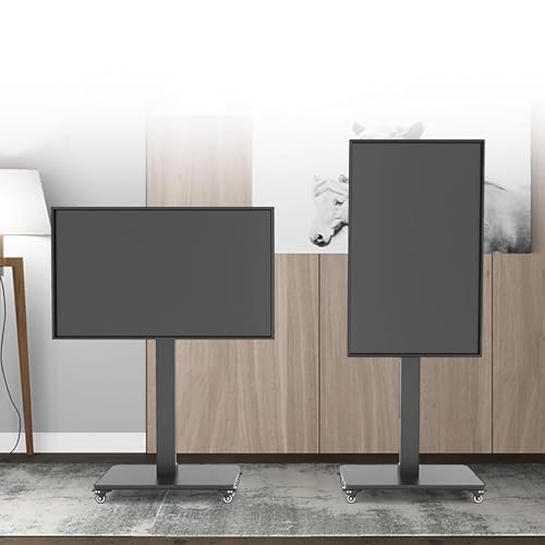 Soporte móvil para TV de 32-65 pulgadas con ruedas y base de piso miniatura 1