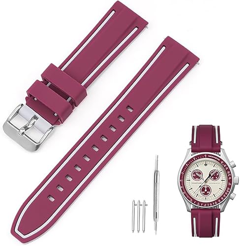 [Ylfcly] 20mm voh for Swatch×OMEGA Speedmaster MoonSwatch XEHb`ƃIKpVRvxg Quick Release Hƃol_*3t