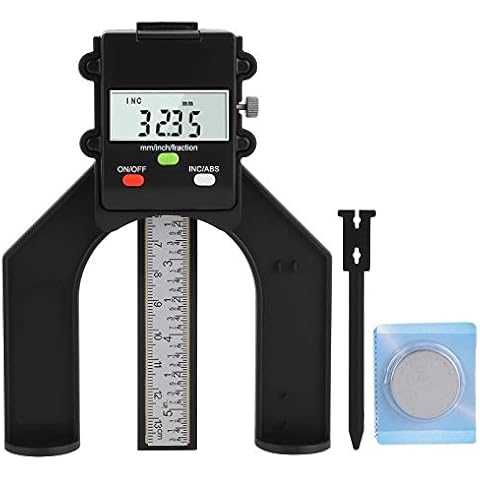 Medidor de Profundidad Digital electrónico Kuuleyn de Regla de Carpintería DIY Cover