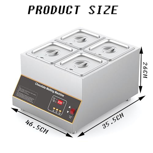 Máquina para fundir chocolate TsoLay 500W 4 tanques 6.6lbs miniatura 5