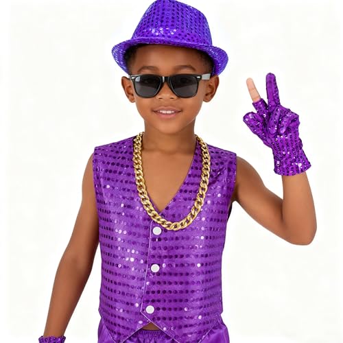 Disfraz de baile infantil Hip Hop Jazz para niños 3-4 años miniatura 7