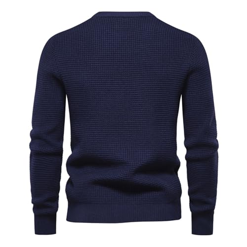 Muscularfit Fall Sweater for Men 2024 Fashion Long Sleeve Ribbed Knit Sweaters Solid Tee Slim Fit Lightweight Pullover Top4
