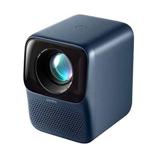 Projetor de Smart TV portátil WANBO T2, 450 ANSI Lumen, 4K HD 1080p nativo, APP e alto-falante integrados, conecta iPhone/telefone Android com WiFi 2.4G/Bluetooth/HDMI