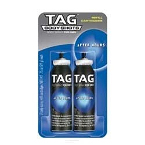 Tag Body Shots Refill Cartridges, After Hours for Men, 2 eac