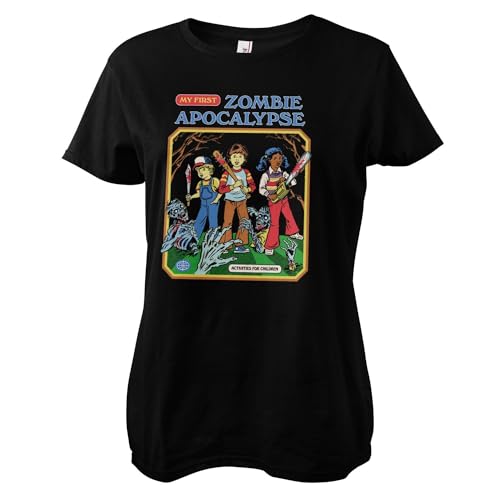 T-Shirt Femmes Zombie Apocalypse Steven Rhodes vintage et rétro