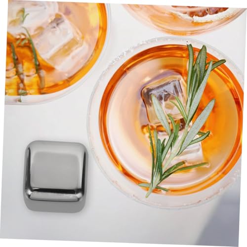 Piedras para whisky reutilizables de acero inoxidable, el regalo ideal para fiesta 4
