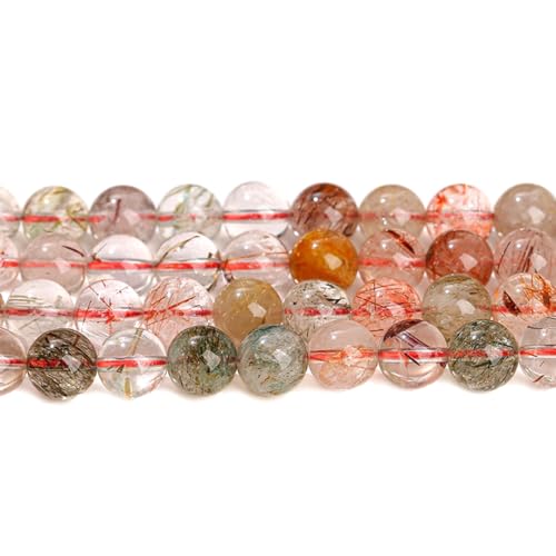 卸売 天然 ミックスルチル 1連 金運・商売繫盛運 約38cm/1連 6mm 8mm