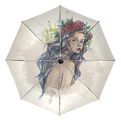 Parapluie automatique princesse résistant au vent pour éviter la pluie