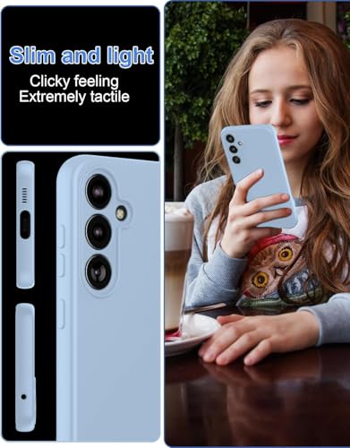 Image of DIZORO Microfiber Candy Case Compatible for Samsung M54 5G / F54 5G Smooth Touch Cushion Liquid Soft Silicone Gel Rubber Phone Cases Non-Slip Full Body Protective Shockproof Back Cover Carolina