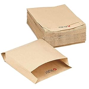 Ruby – Natuurlijke Kraft Papieren zakken, 100 stuks Kraft Voedselzakken Bruin papier Milieuvriendelijke zakken voor…