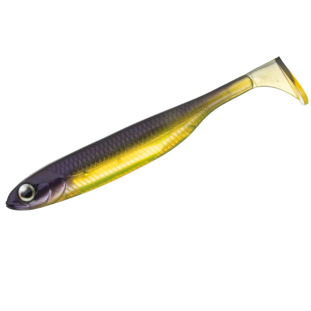 Fish Arrow Flash-J Shad Plus SW 4" (5 adet/paket) #115 Purple weenie/silver Olta