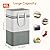 Lifewit 3 Pack 80L Large Freestanding Laundry Hamper, Collapsible Laundry Basket with Easy Carry Handles, Waterproof Tall Clothes Hamper for Laundry Dorm Bedroom Bathroom, Grey-White