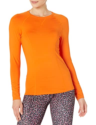 Amazon Essentials Women's Performance Stretch Long Sleeve T-Shirt, Orange, Medium #TOP11