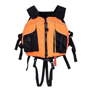 Generisch Damen Wassersportweste Orange Schwarz