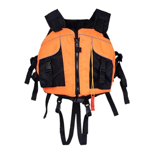 Chaleco salvavidas para mujer para kayak, rafting surf, naranja, talla única