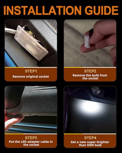 Luz LED para sombra de puerta compatible Dodge y Chrysler miniatura 6