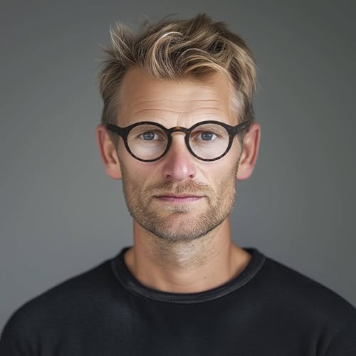 Image of LONDON MOLE Graduate blue light glasses | Round panto-style blue blockers | Anti-eyestrain | Unisex | Spring Hinges