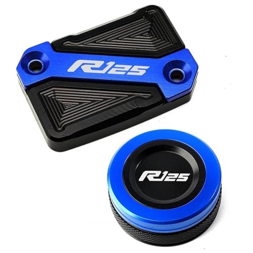 Depósito de líquido de frenos YZFR125 con tapa de aluminio azul antifugas
