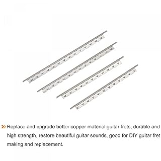 sourcing map Ukulele Fret Wire Fretboard 18 Fret 1.8mm Argenté pour Fingerboard Remplacement, Paquet de 18 – Image 4