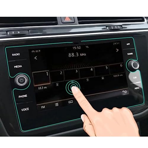 Film de navigation GPS pour VW Tiguan et Atlas protection d'écran verre trempé 8 pouces