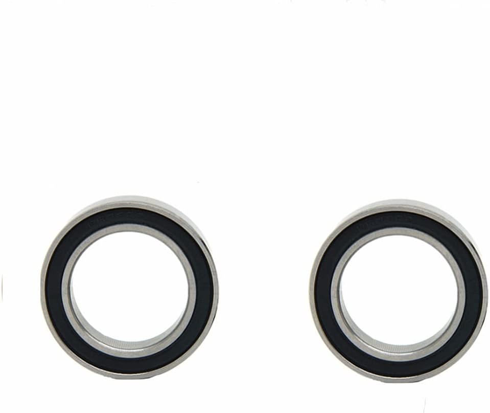 Rubber Cover Bearing Ball Bearings Deep Groove Ball Bearing 6900RS 10x22x6mm Pre-Lubricated Bearings for Wheels Electric Motor Applications High-Carbon Steel Silver 2 PCS