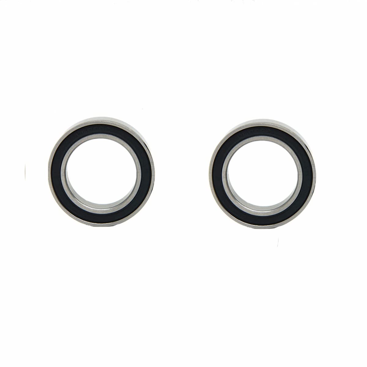 Rubber Cover Bearing Ball Bearings Deep Groove Ball Bearing 6900RS 10x22x6mm Pre-Lubricated Bearings for Wheels Electric Motor Applications High-Carbon Steel Silver 2 PCS