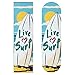 Faro Surf Surf Tavola da Surf Wave Skateboard Carta vetrata 2 Foglio Adesivo Frontale Satinato Professionale Lungo Skate Skateboard Griptape