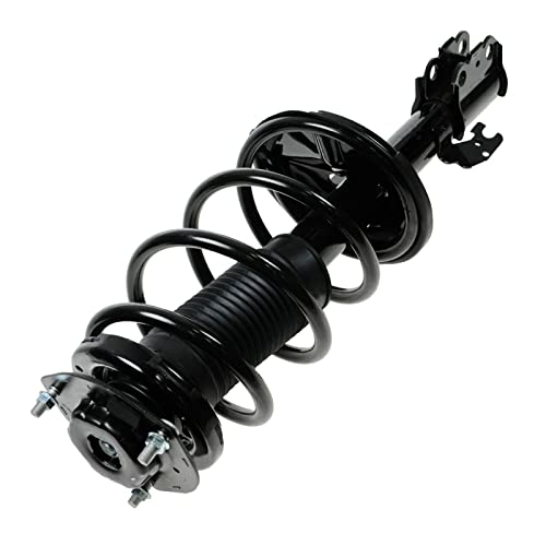 Image of TRQ Front Driver and Passenger Side Strut and Spring Assembly Set Loaded | For 04-10 Toyota Sienna AWD 04-10 Sienna 8 Passenger Seating FWD