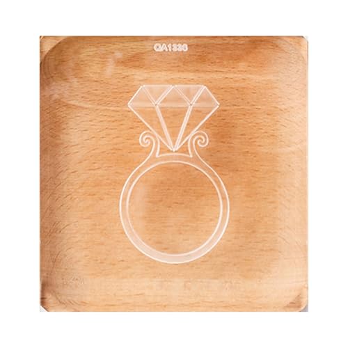 Molde cuadrado para galletas de boda, portátil, para galletas de boda, en relieve, para elegantes golosinas de recepción