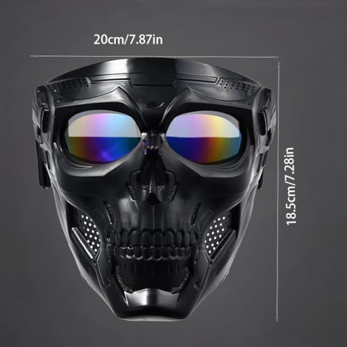 Image of Motorcycle Face Mask Full Face,Dirt Bike Goggles Motocross, ATV, Offroad, Riding Racing Goggles for Men Women
