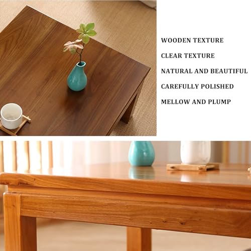 Table basse au sol en orme pour optimiser les petits salons - 7