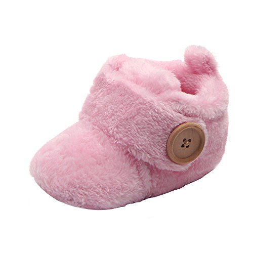 Preisvergleich Produktbild Krabbelschuhe Babyschuhe Lauflernschuhe Kleinkind Ronamick Lovely Toddler First Walkers Baby Shoes Round Toe Flats Soft Slippers Shoes(Age:6-9Monate, Rosa)